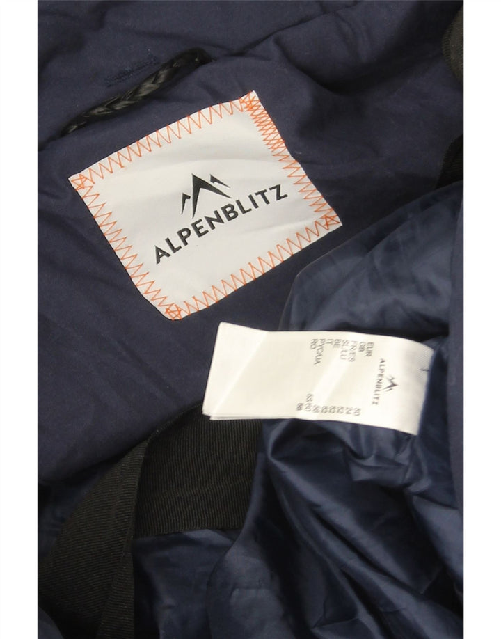 Alpenblitz Dame Hætte Polstret Frakke UK 24 4XL Navy Blue Polyester