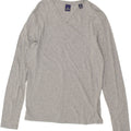 SCOTCH & SODA Womens Top Long Sleeve UK 14 Medium Grey Cotton | Vintage Scotch & Soda | Thrift | Second-Hand Scotch & Soda | Used Clothing | Messina Hembry 