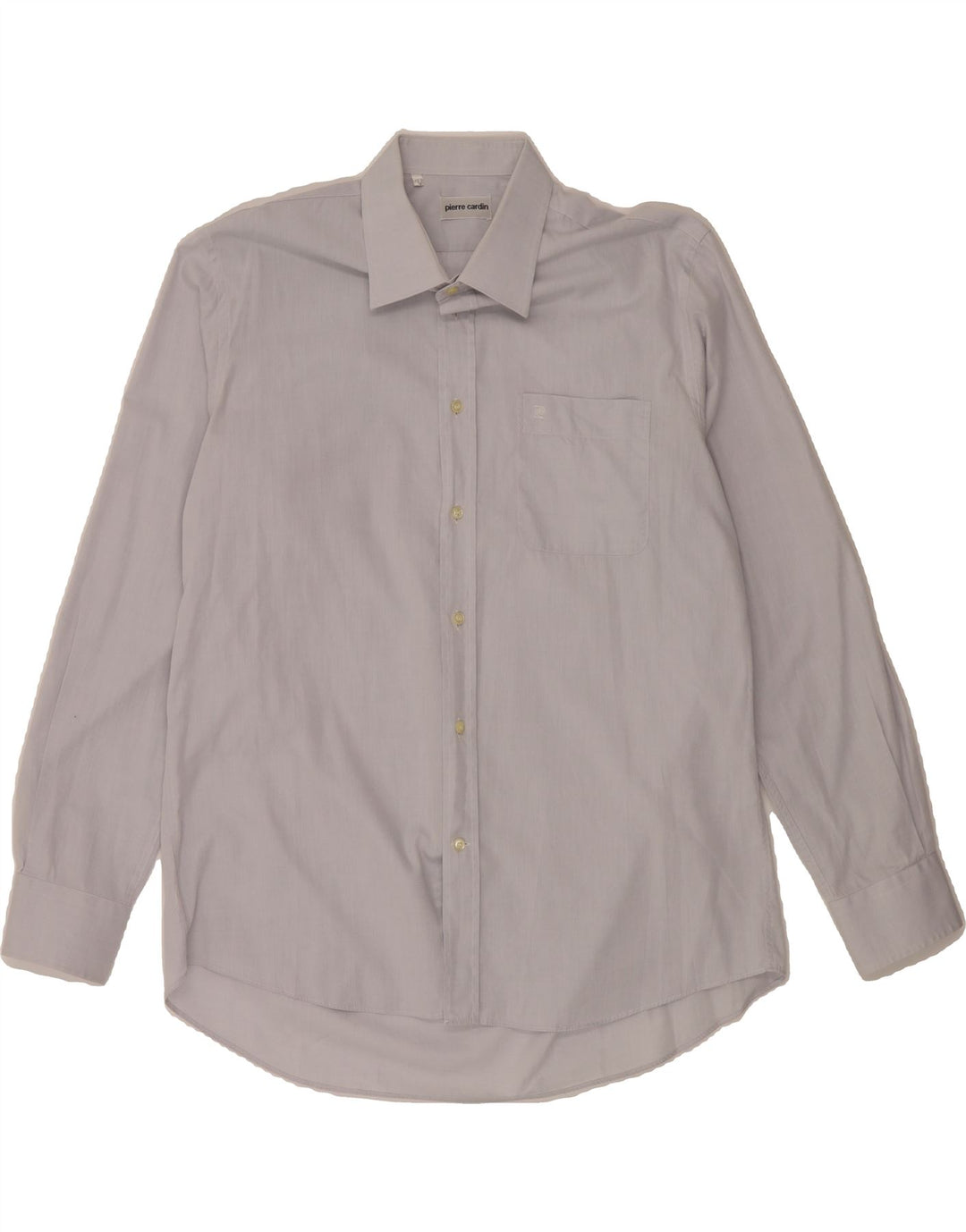 PIERRE CARDIN Mens Shirt Size 44 17 1/2 XL Grey Vintage Pierre Cardin and Second-Hand Pierre Cardin from Messina Hembry 