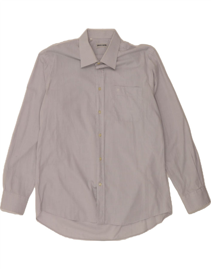 PIERRE CARDIN Mens Shirt Size 44 17 1/2 XL Grey Vintage Pierre Cardin and Second-Hand Pierre Cardin from Messina Hembry 