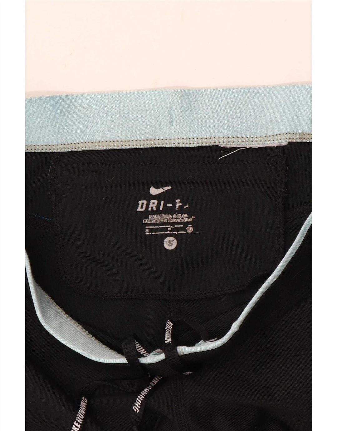 Nike Dame Capri Leggings UK 10 Small Black Colourblock