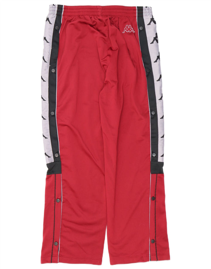 Kappa Herre grafisk træningsdragt Bukser Large Burgundy Colourblock Polyester