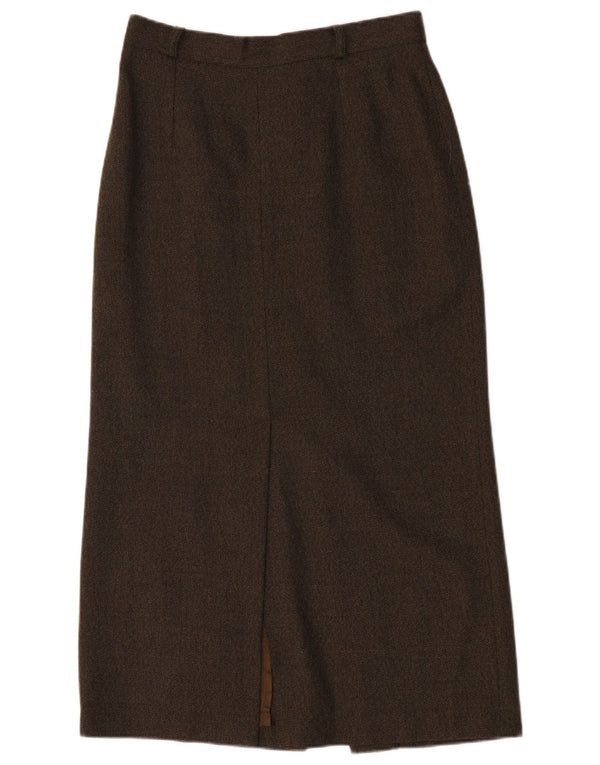 Endora Womens Maxi Skirt UK 14 Medium W30 Brown Wool