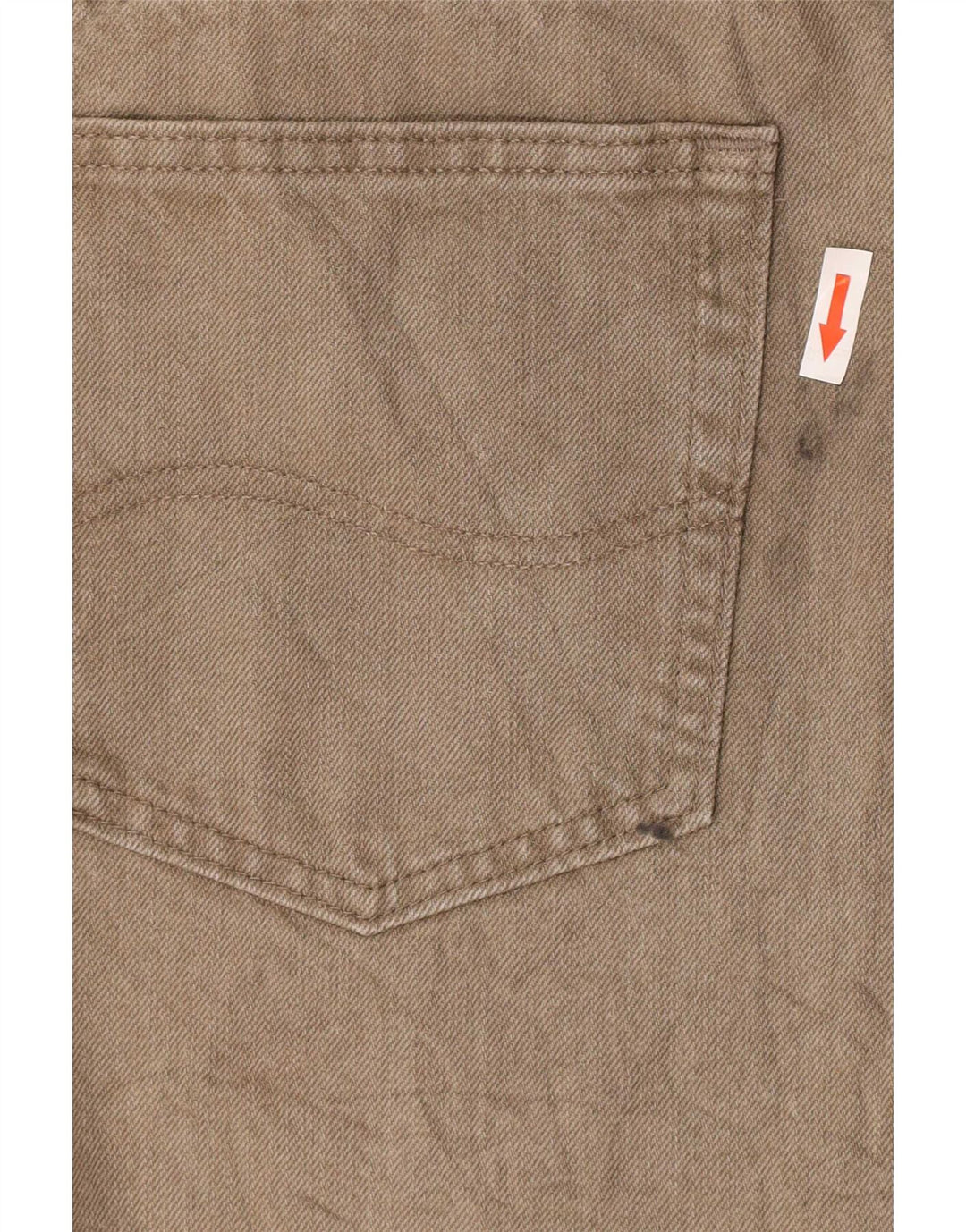 Lee Herre Regular Fit Straight Jeans W36 L29 Khaki Bomuld