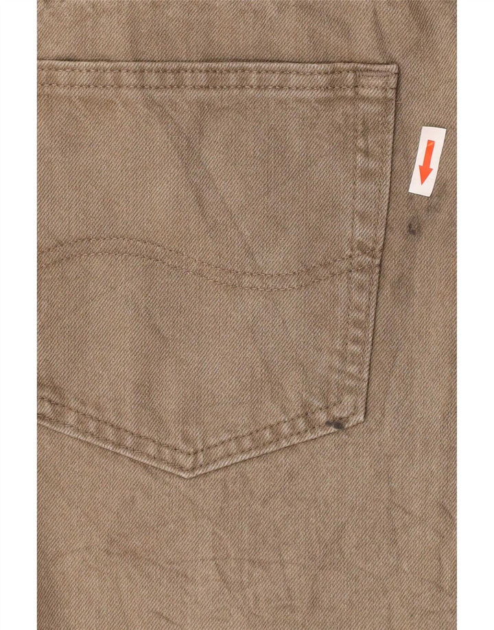 Lee Herre Regular Fit Straight Jeans W36 L29 Khaki Bomuld