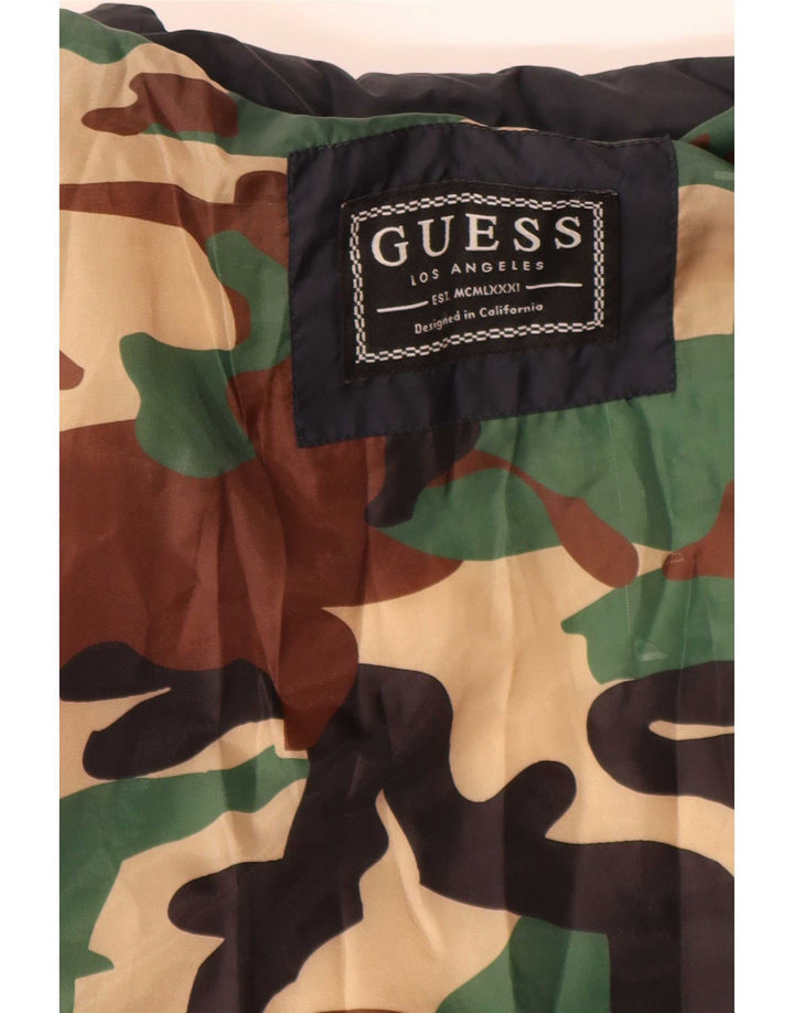 Guess Polstret Herrejakke UK 38 Medium Navy Blue Colourblock