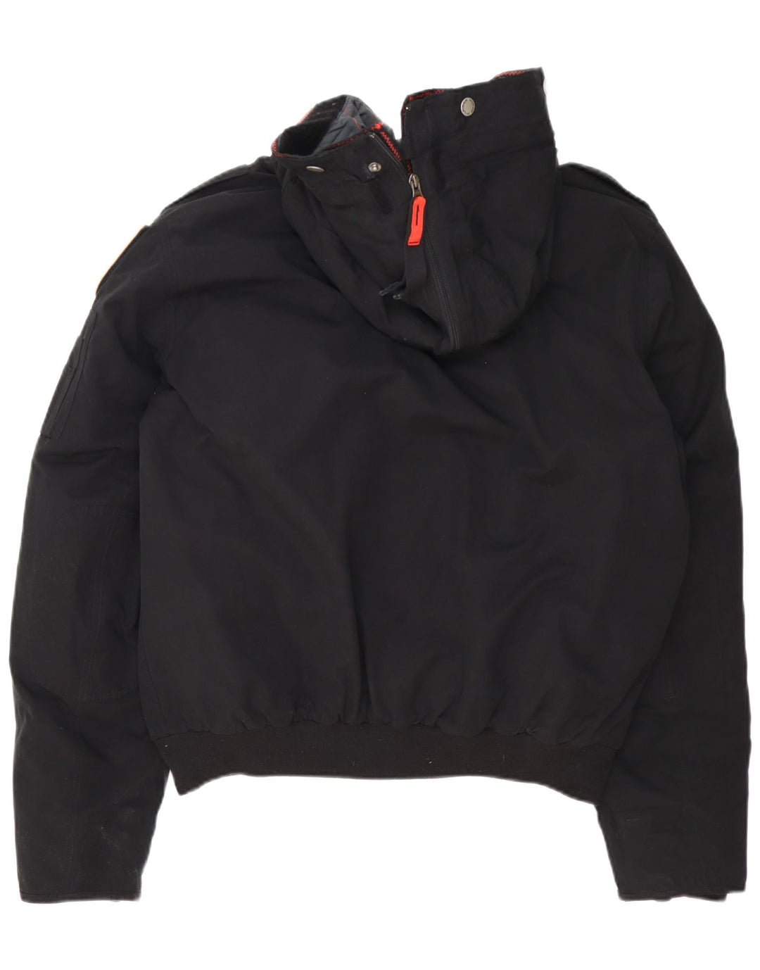 Tommy Hilfiger Herre Denizen Hooded Bomber Jacket UK 42 XL Sort Polyester