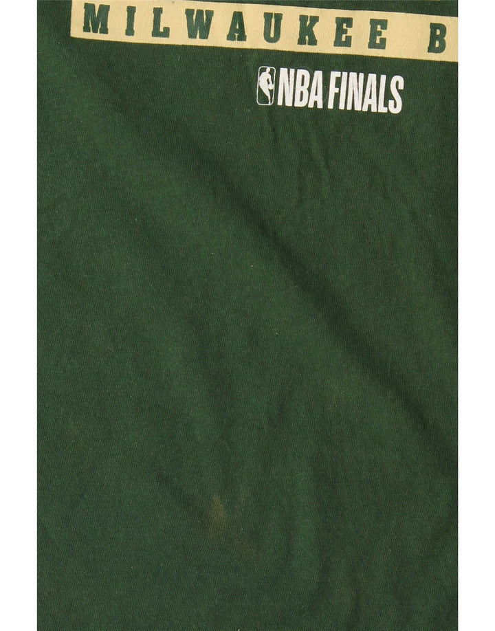 NBA grafisk T-shirt top til mænd XL Grøn bomuld