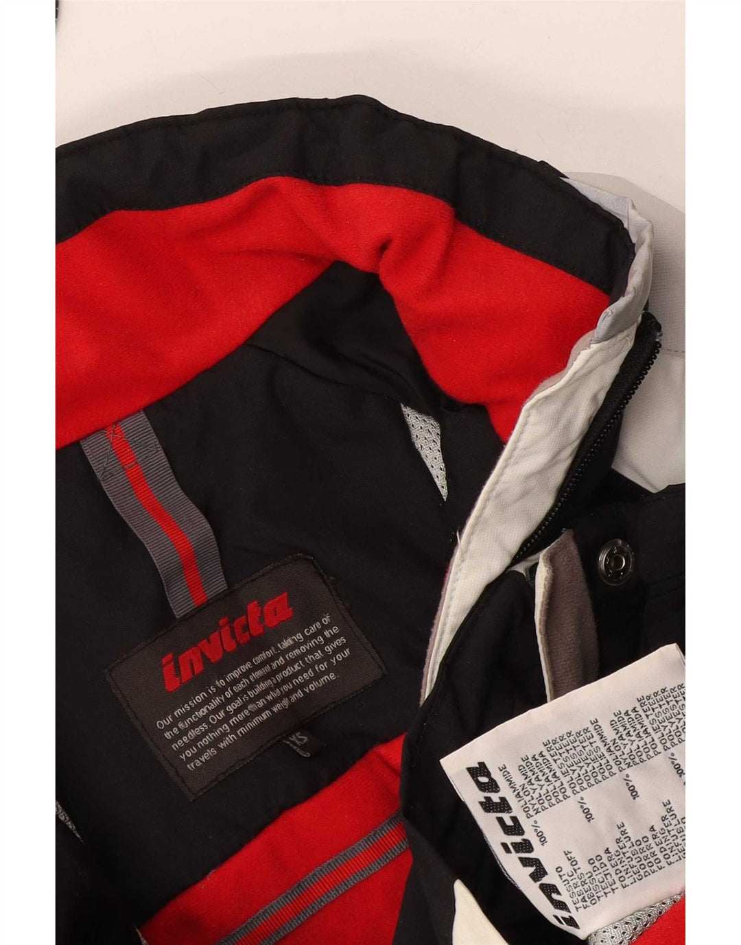 Invicta Oversized Skijakke til kvinder UK 6 XS Sort Colourblock Polyamid