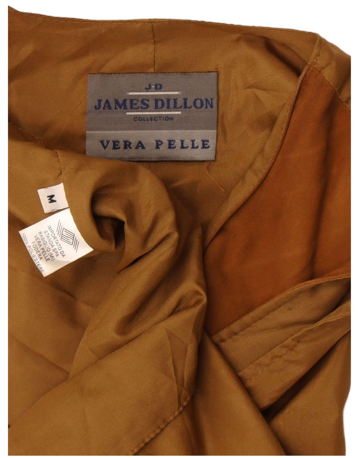 James Dillon Herre ruskindsvest Medium Beige Læder