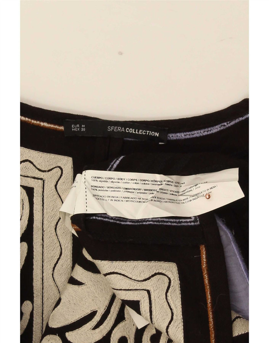 Sfera Dame Ærmeløs Shift Dress UK 14 Medium Flerfarvet Patchwork