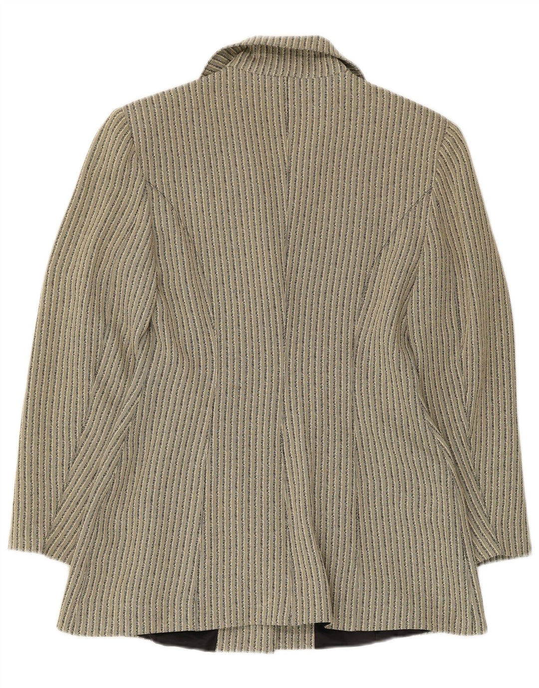 Tenax Dame 3-knaps blazerjakke IT 40 Lille beige stribet acetat
