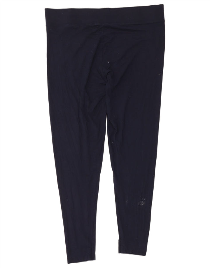 Marks & Spencer Dame Leggings UK 18 XL Navy Blue Viscose