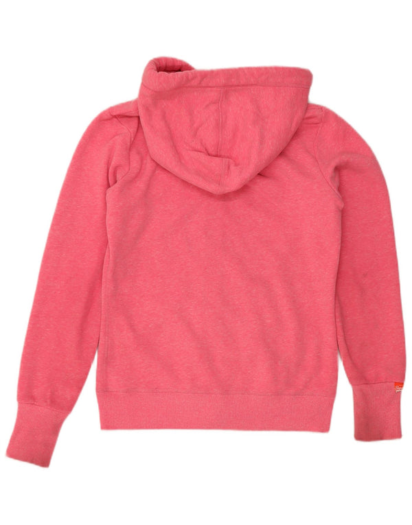 Superdry hættetrøje til kvinder med lynlås UK 10 Small Pink