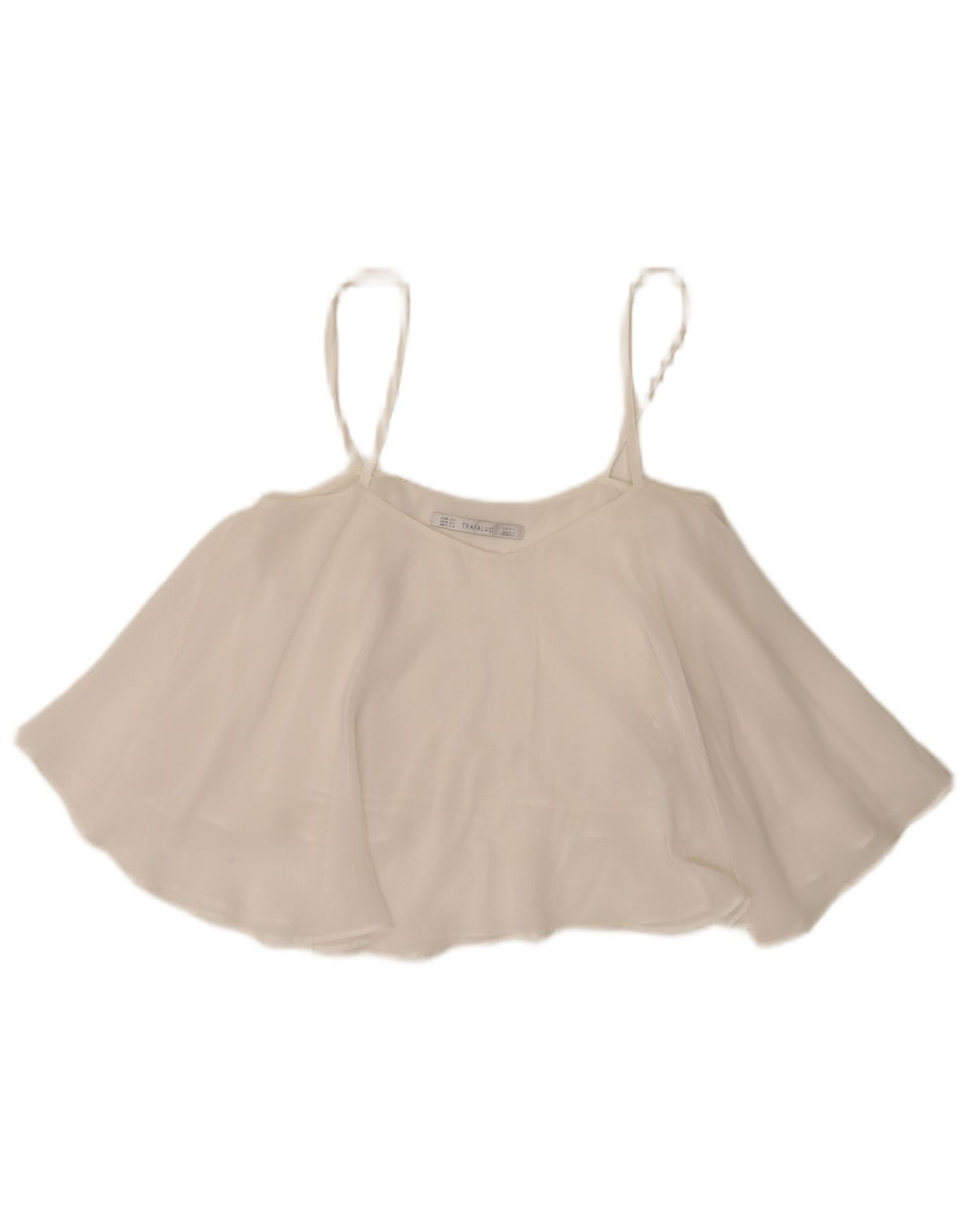 Zara Dame Trafaluc Cami Top UK 6 XS Hvid