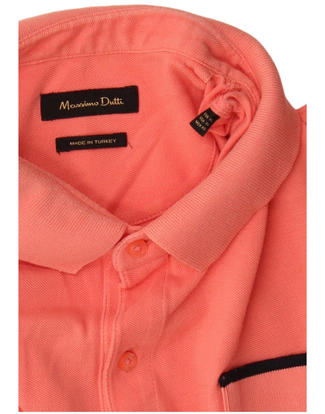 MASSIMO DUTTI Herre Slim Fit Polo Shirt XL Orange