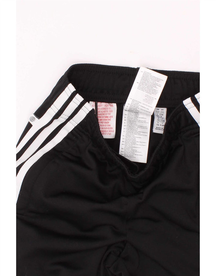 Adidas Drenge Træningsdragt Bukser Joggers 5-6 År Sort Polyester