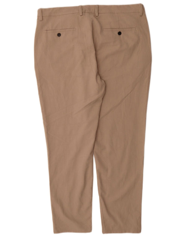 Zara Herre Slim Chino Bukser EU 46 XL W36 L29 Beige