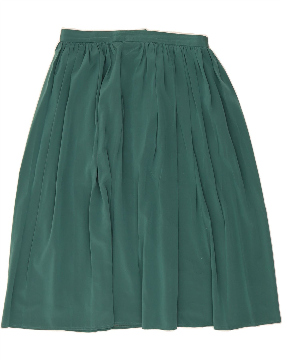 COUNTRY CASUAL Womens Flared Skirt UK 16 Large W32 Green Polyester Vintage Country Casual and Second-Hand Country Casual from Messina Hembry 