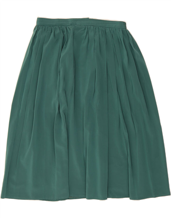COUNTRY CASUAL Womens Flared Skirt UK 16 Large W32 Green Polyester Vintage Country Casual and Second-Hand Country Casual from Messina Hembry 