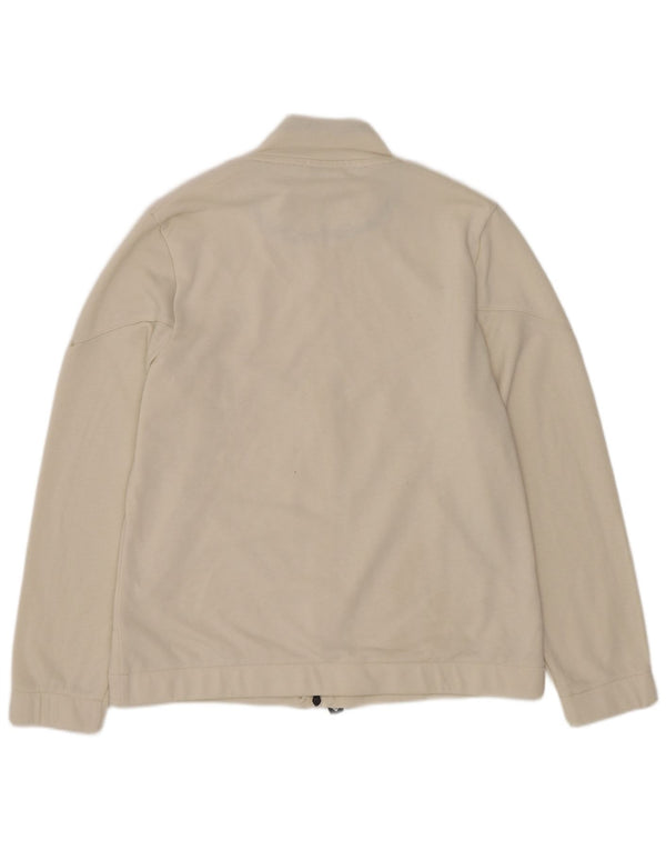 Laura Biagiotti Dame træningsdragt Topjakke UK 16 Stor Beige Bomuld