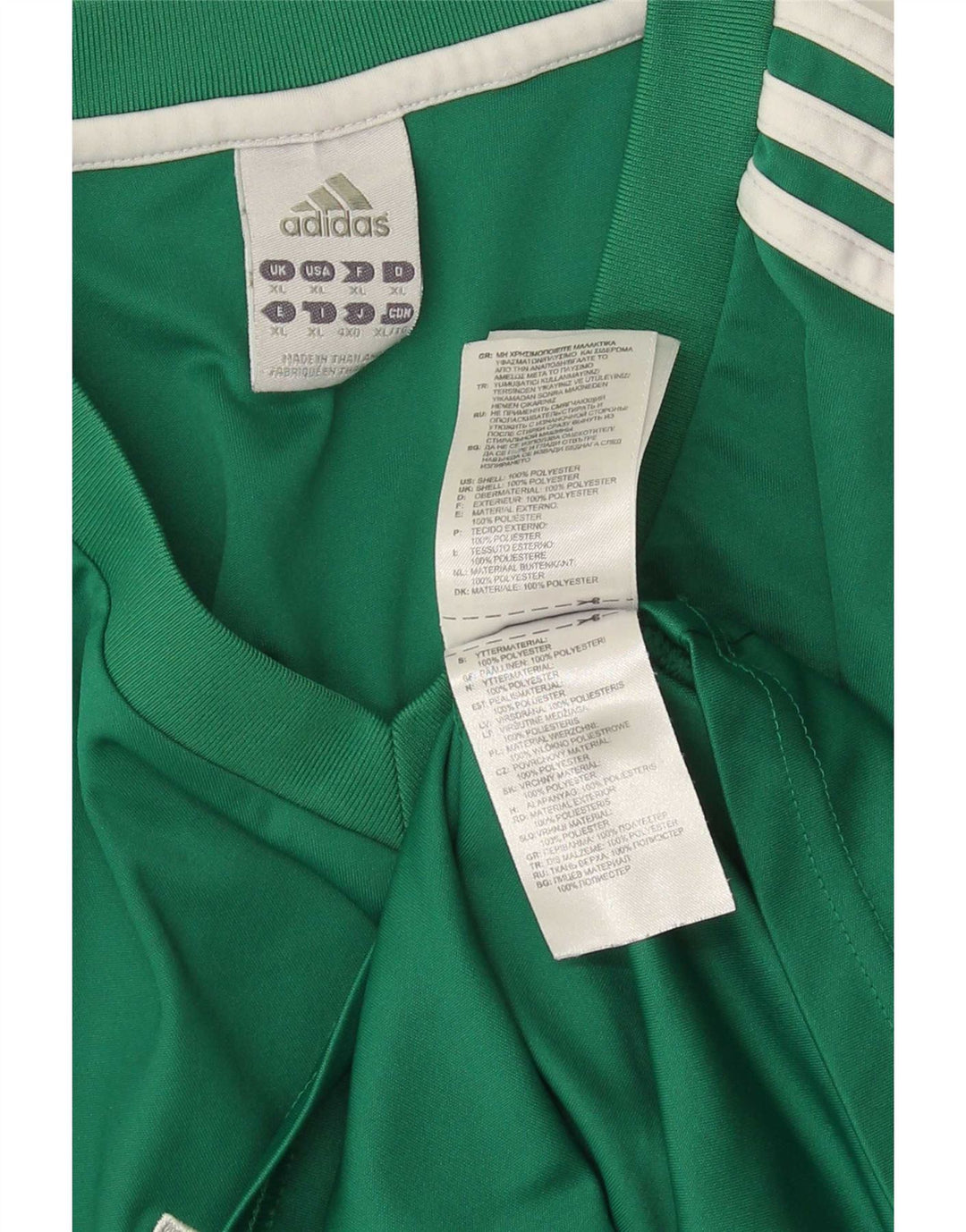 Adidas Herre T-Shirt Top XL Grøn Polyester
