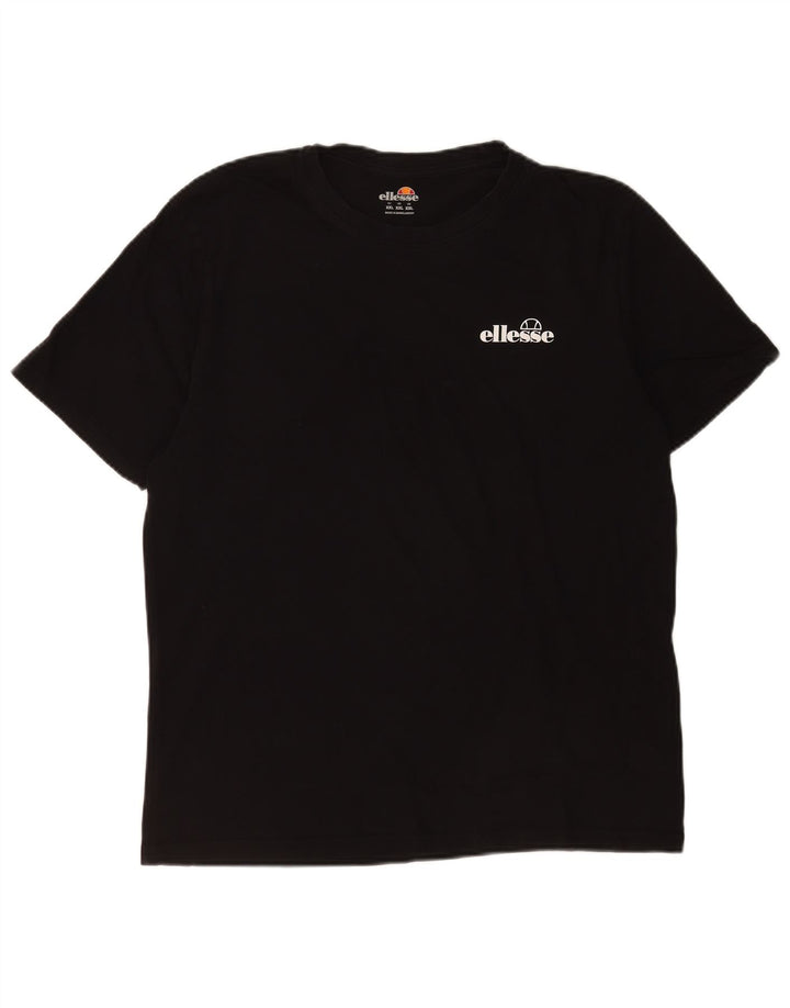 Ellesse Herre T-Shirt Top 2XL Sort Bomuld