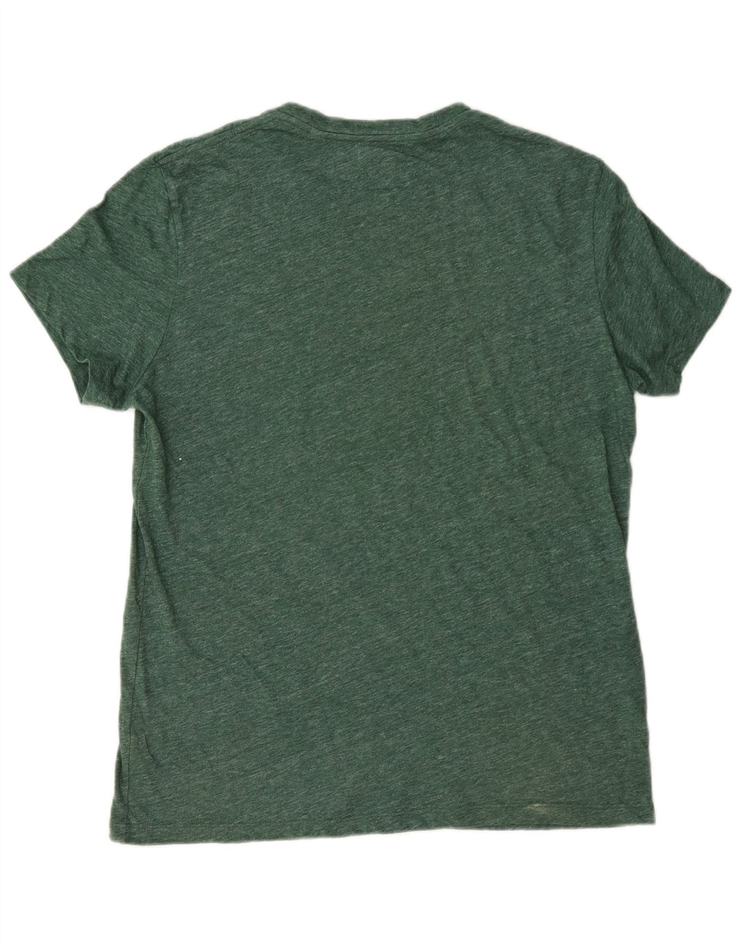 Jack Wills Herre T-Shirt Top Stor Grøn Flecked Bomuld