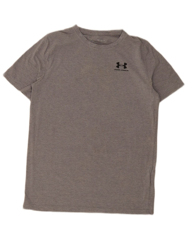 Under Armour Boys Regular T-Shirt Top 13-14 år XL Grå Bomuld