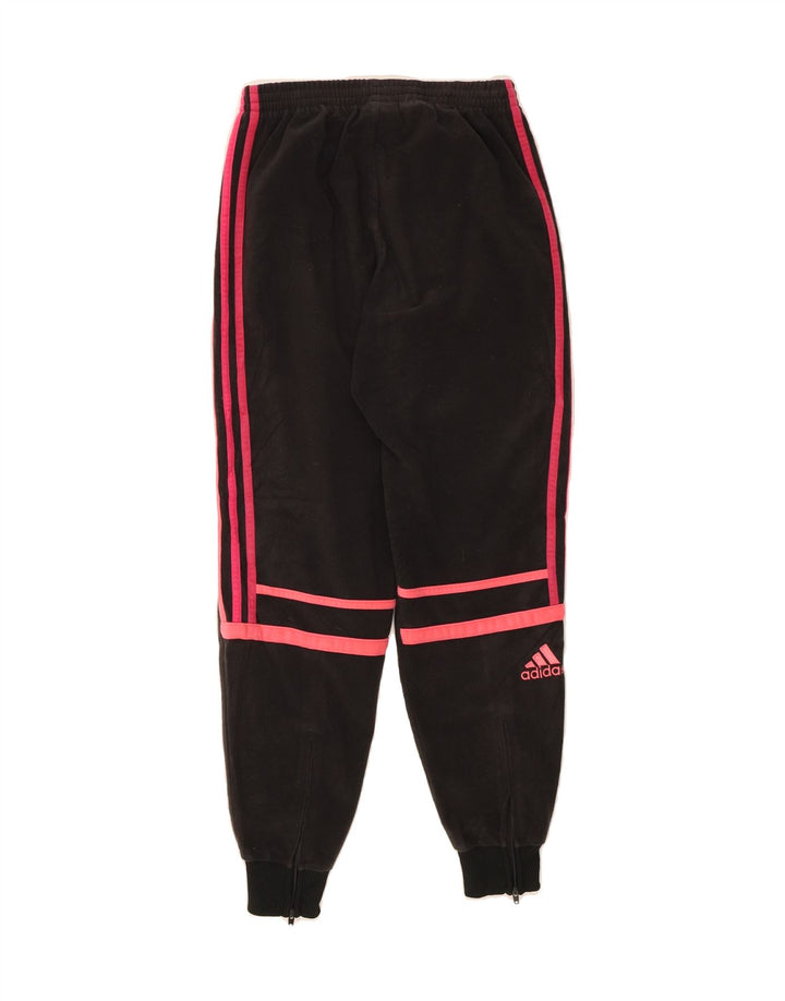 ADIDAS Girls Tracksuit Trousers Joggers 11-12 Years Medium Black Polyester Vintage Adidas and Second-Hand Adidas from Messina Hembry 