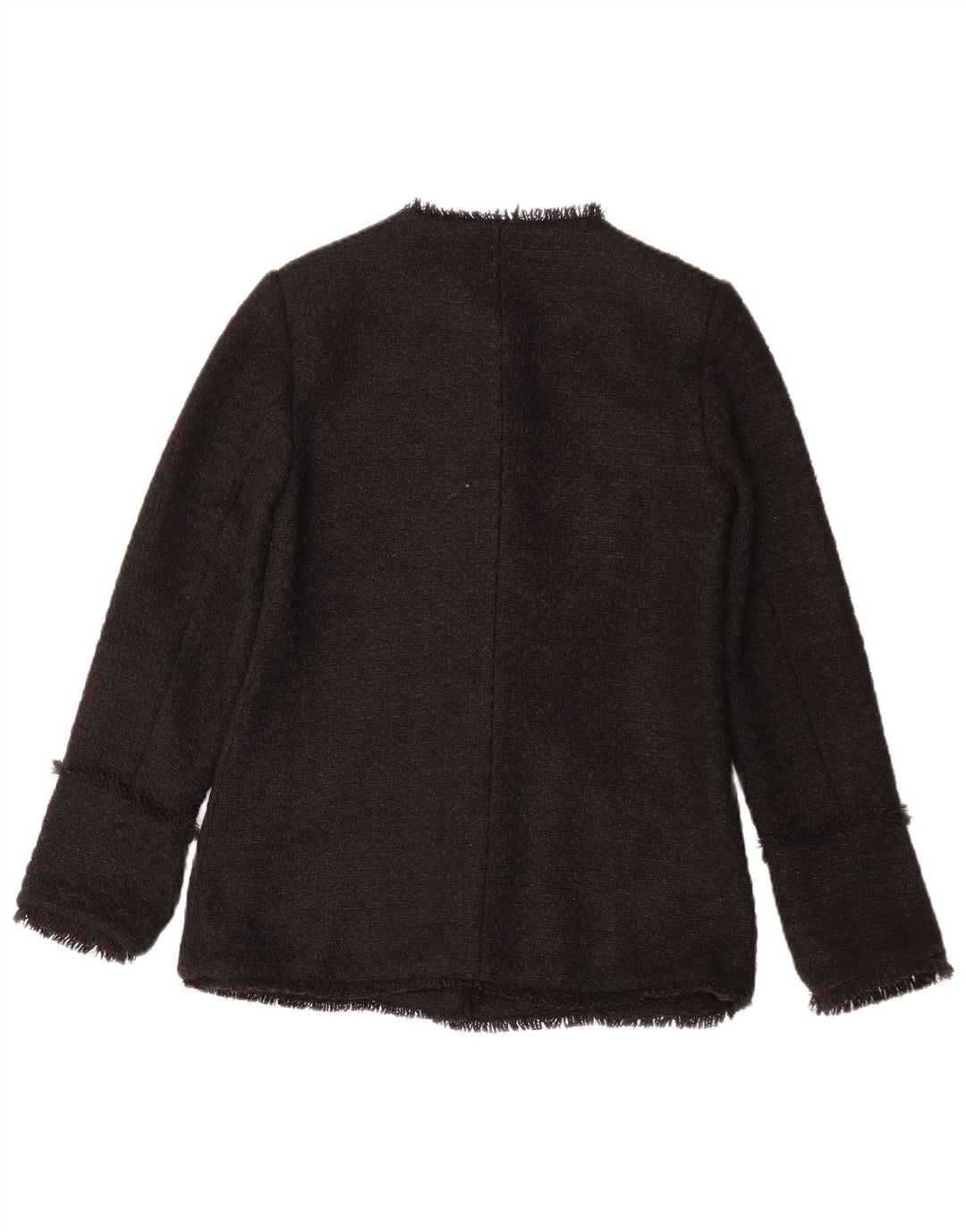 MONSOON Dame 5-knaps blazerjakke UK 10 Lille sort polyester