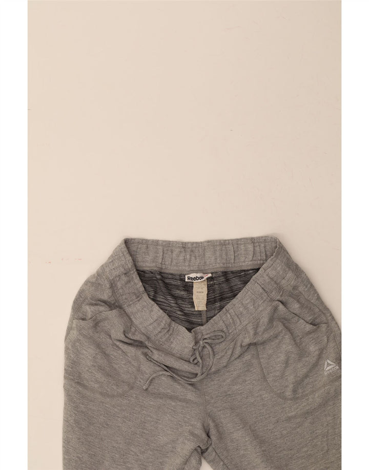 REEBOK Womens Tracksuit Trousers Joggers UK 12 Medium  Grey Rayon Vintage Reebok and Second-Hand Reebok from Messina Hembry 