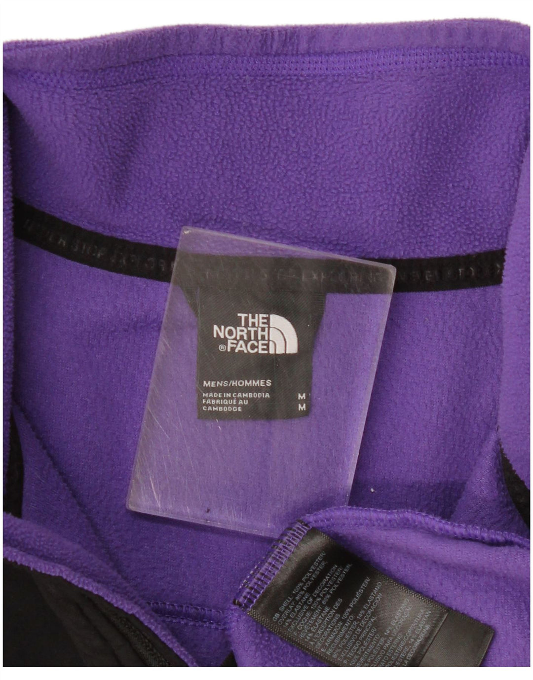 The North Face Herre Grafisk Fleece Jumper Medium Lilla Colourblock