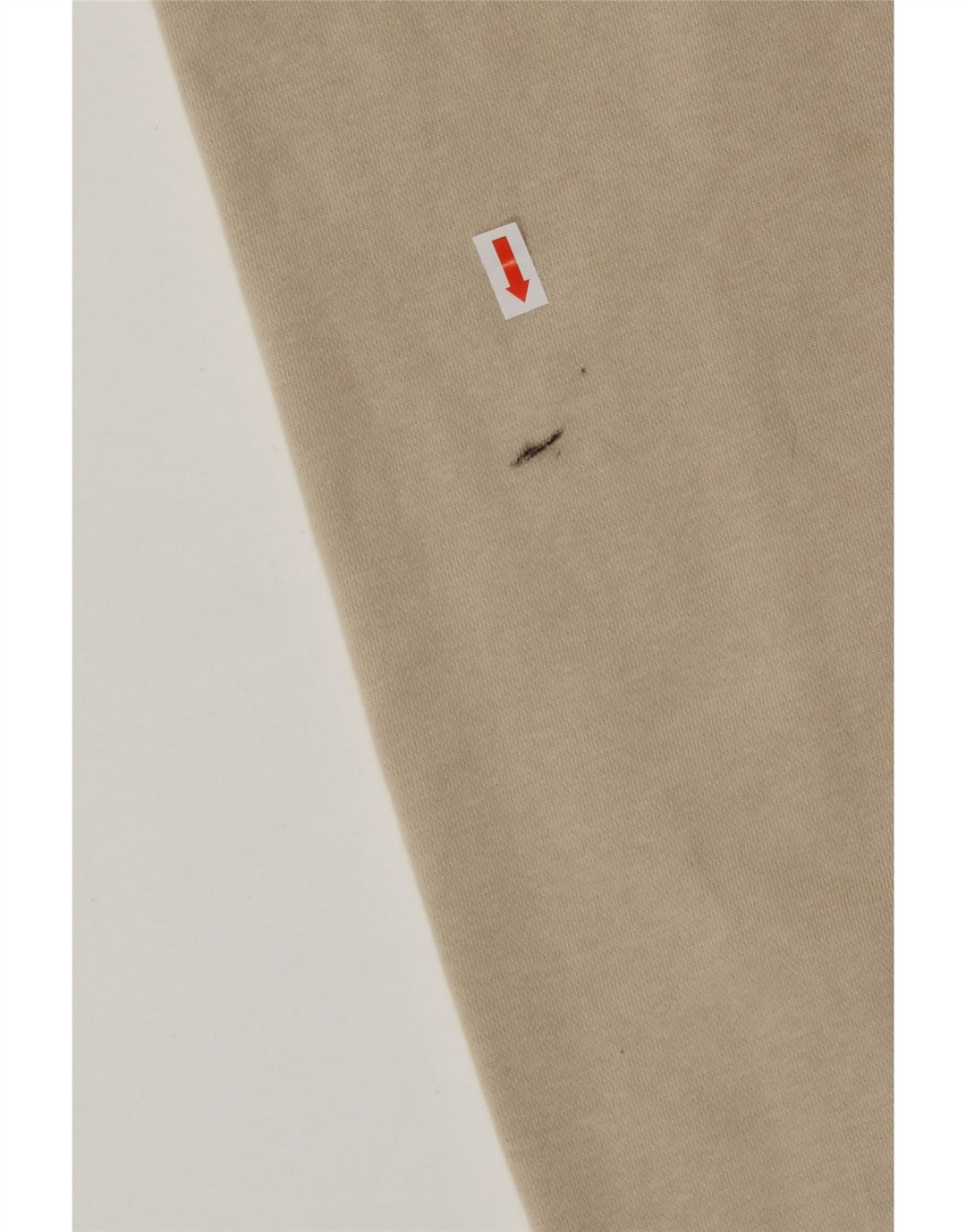 CHAMPION Dame Grafisk Sweatshirt Jumper UK 16 Stor Beige Bomuld