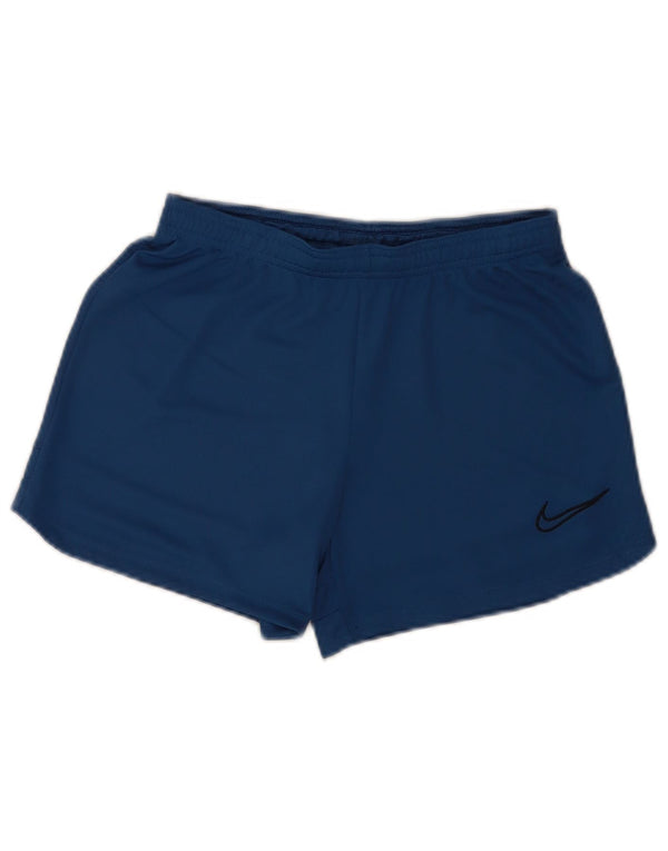 Nike Dame Dri Fit Sport Shorts UK 14 Large Blue