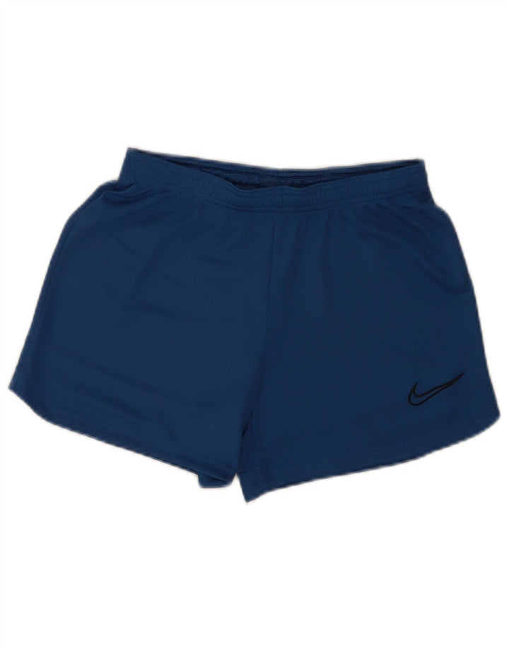 Nike Dame Dri Fit Sport Shorts UK 14 Large Blue