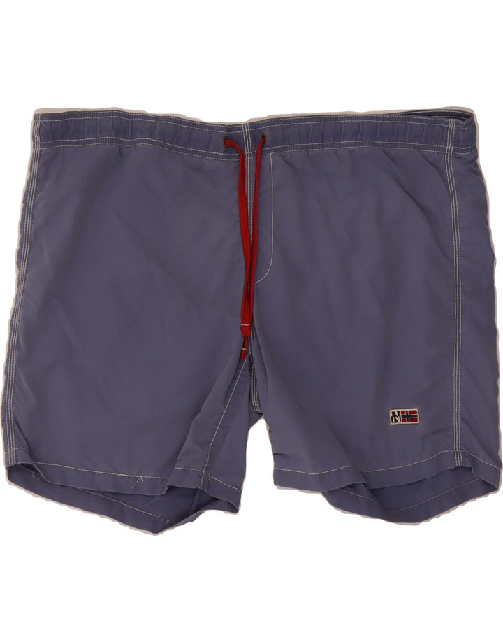 NAPAPIJRI Mens Swimming Shorts 2XL  Blue Vintage Napapijri and Second-Hand Napapijri from Messina Hembry 