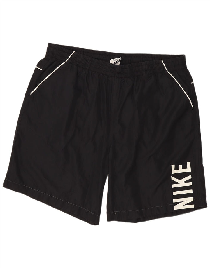 Nike grafiske sportsshorts til mænd 2XL sort polyester