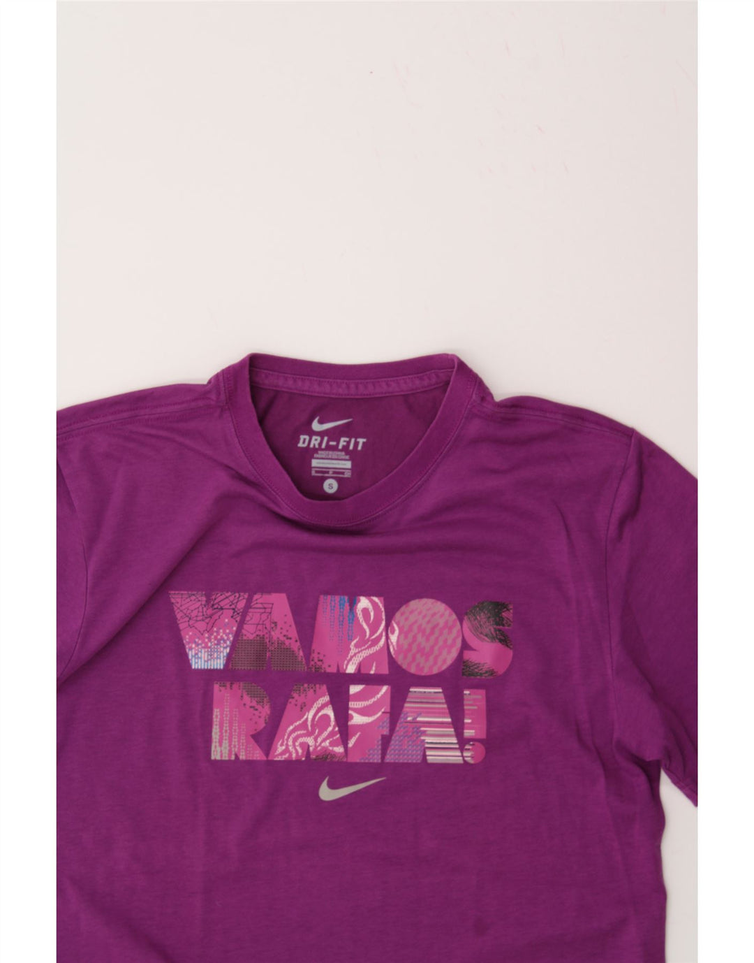 NIKE Mens Dri Fit Graphic T-Shirt Top Small Purple Vintage Nike and Second-Hand Nike from Messina Hembry 