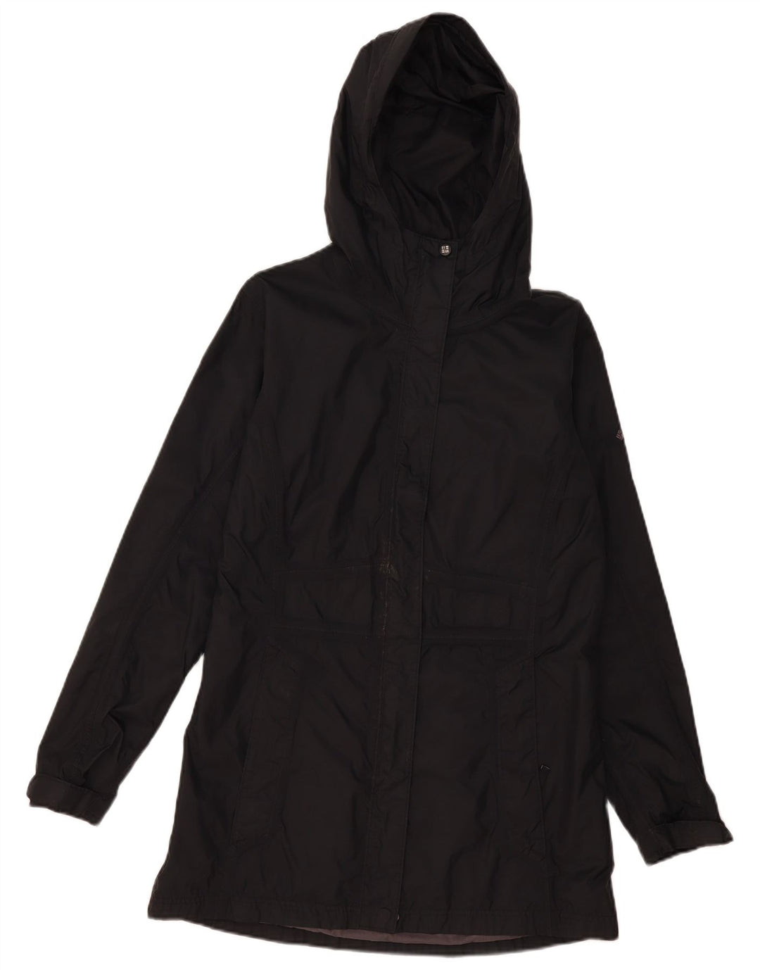 Columbia Womens Omni-Tech Regnjakke med hætte UK 14 Medium Sort Nylon