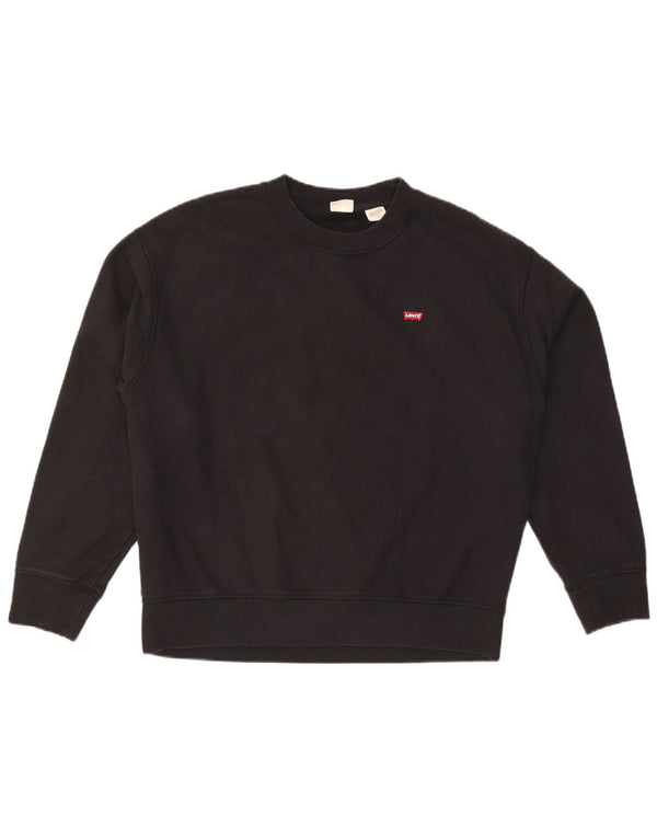 Levi's Mens Sweatshirt Jumper Large Black Cotton
