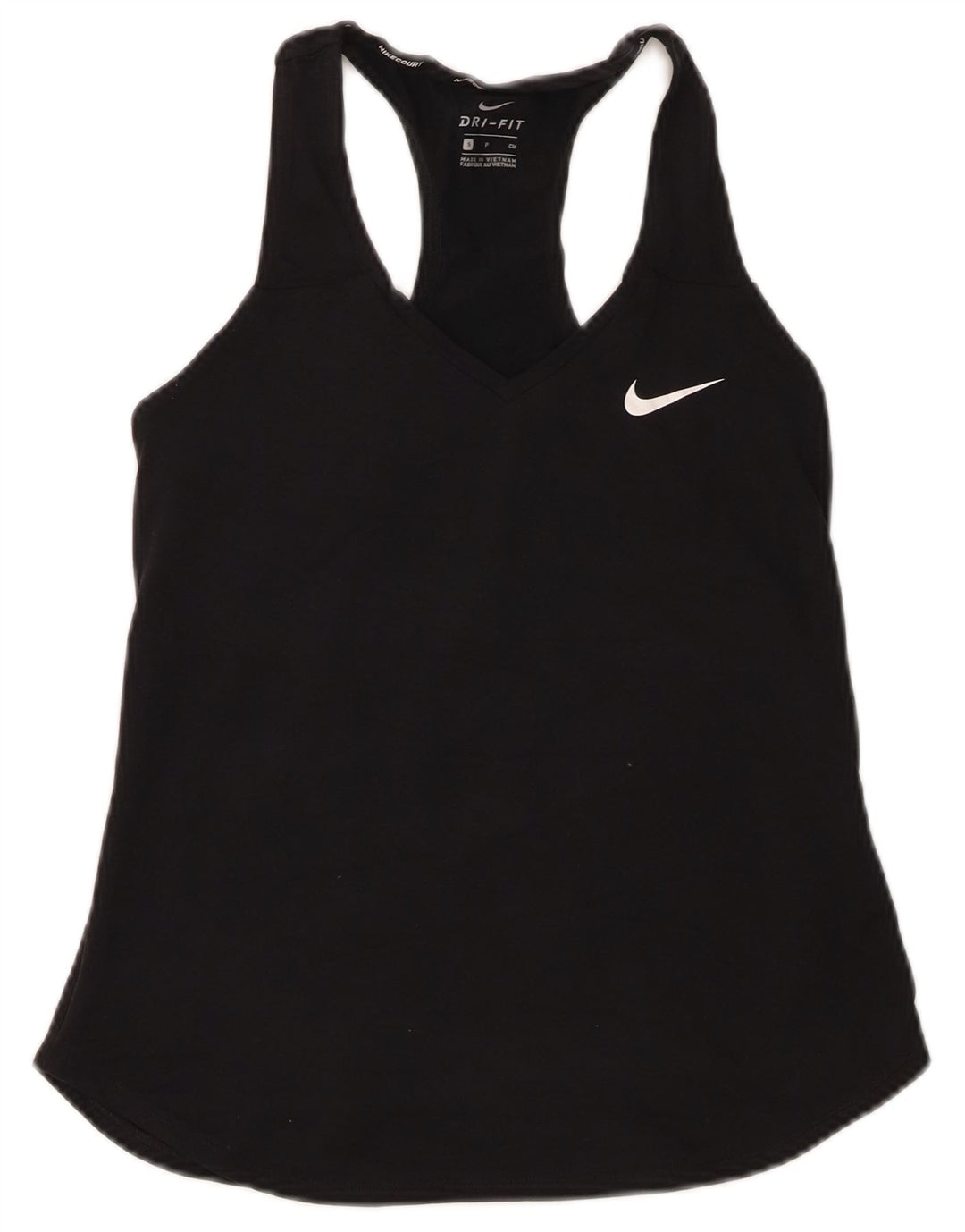 Nike Dame Dri Fit Vest Top UK 8 Lille Sort