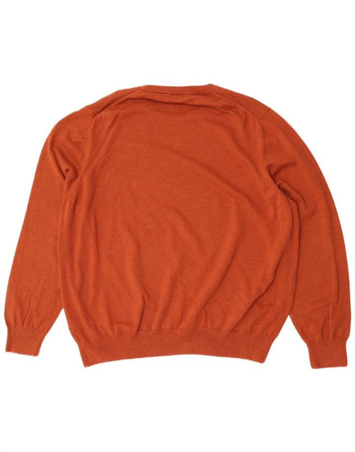 Marks & Spencer Herre sweater med rund hals 4XL brun bomuld