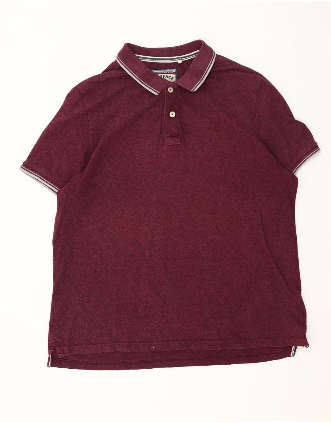 Fat Face herre poloshirt 3XL rødbrun stribet bomuld