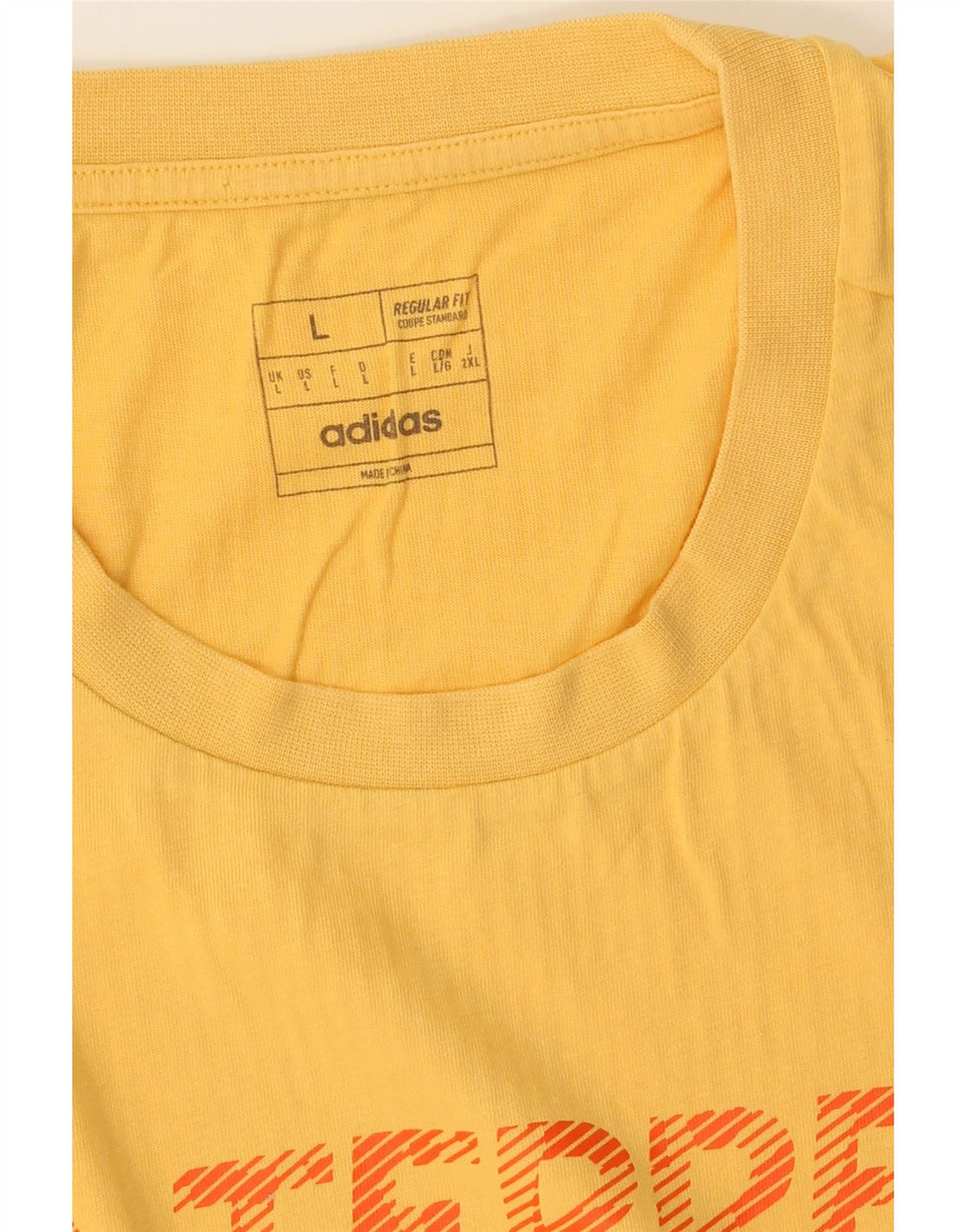ADIDAS Herre Terrex Regular Fit Grafisk T-Shirt Top Stor Gul