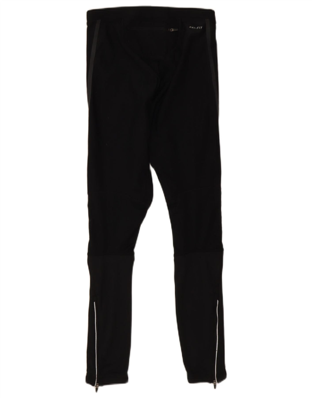 Nike Dame Dri Fit Leggings UK 12 Medium Sort Polyester