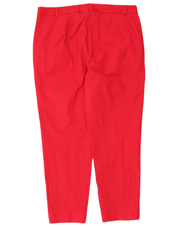 Marks & Spencer Damebukser med høj talje jakkesæt UK 16 Large W32 L25 Rød