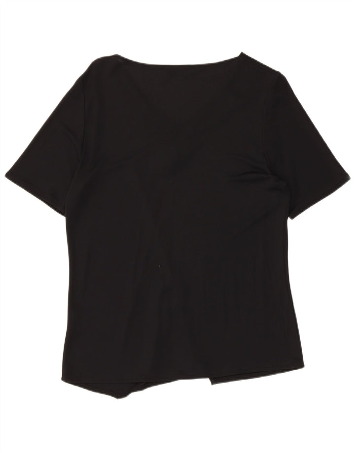 Renato Balestra Dame T-Shirt Top IT 42 Medium Sort Viscose