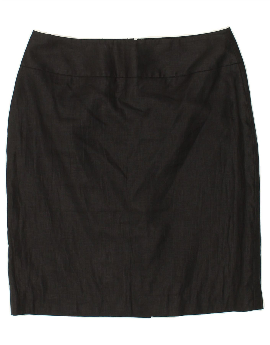 ANNE KLEIN Womens Pencil Skirt US 8 Medium W30  Black Linen Vintage Anne Klein and Second-Hand Anne Klein from Messina Hembry 