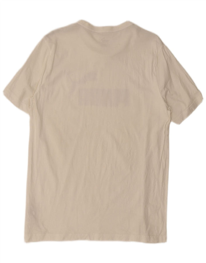Puma Herre Grafisk T-Shirt Top Stor Hvid Bomuld